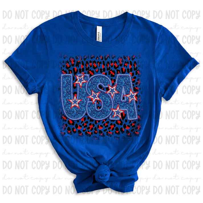 USA faux embroidery - DTF