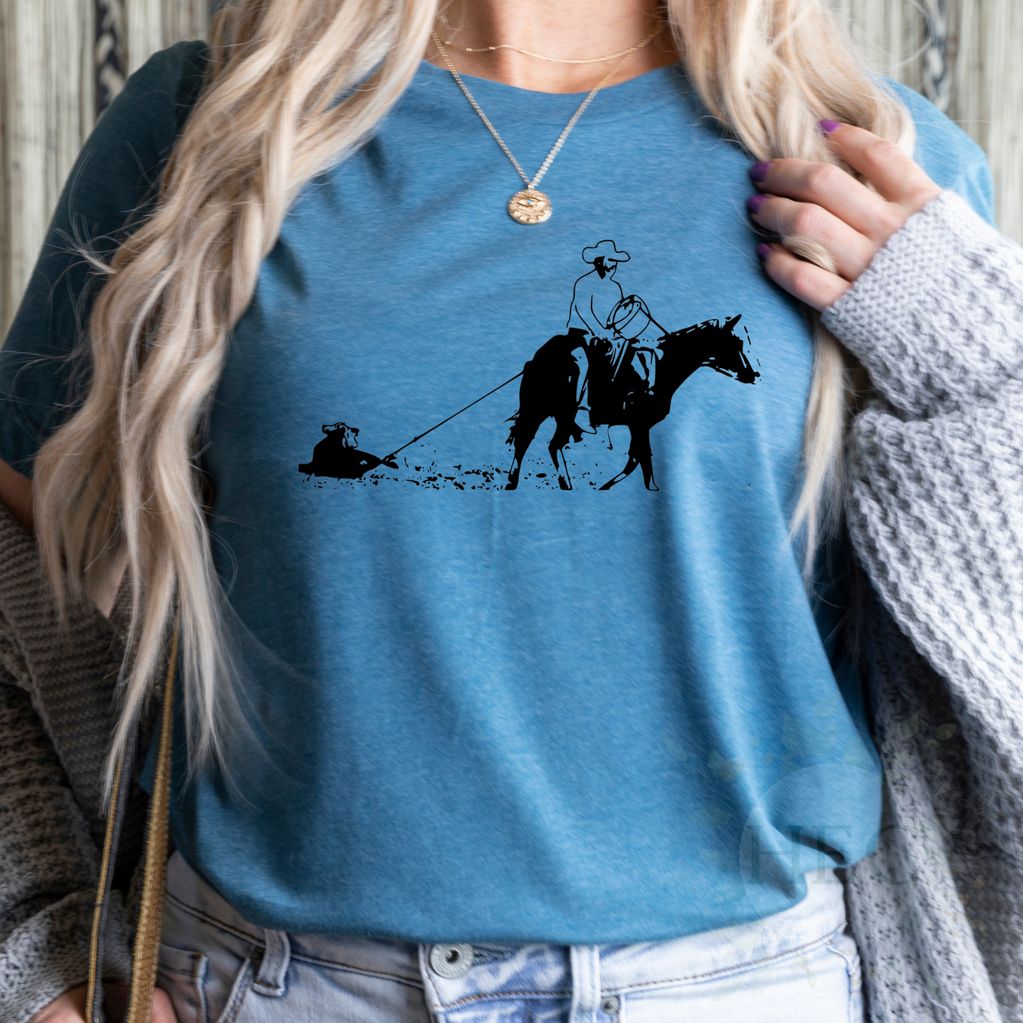 Draggin calves to the fire - DTF prints