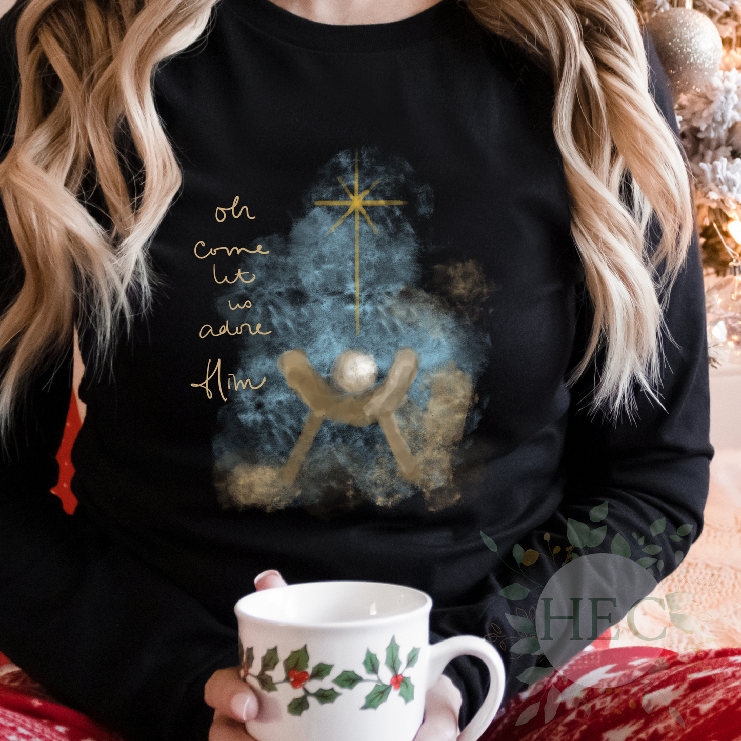 Oh Come Let Us Adore Him - DTF prints