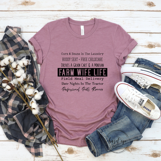 Farm wife life screen print