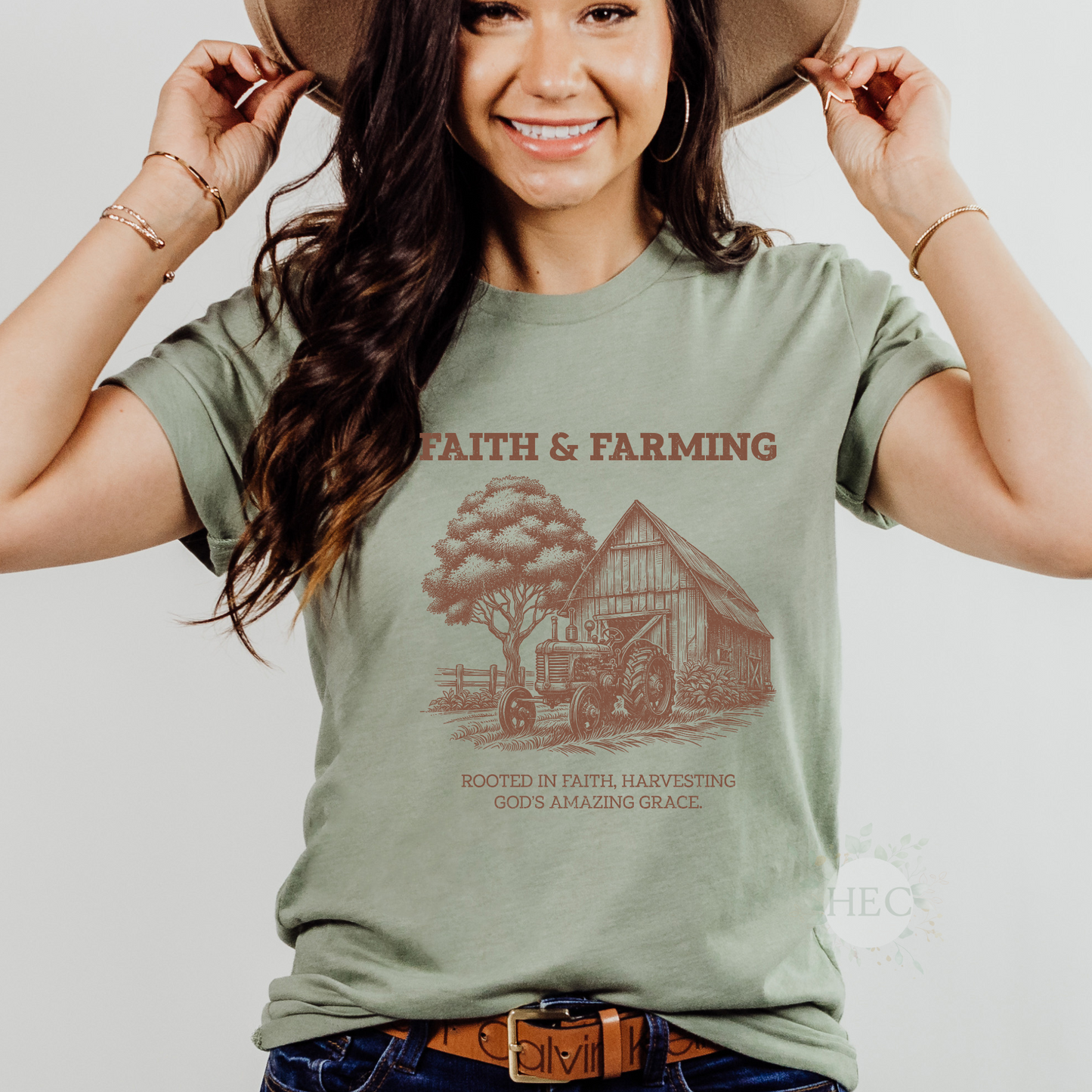 Faith and farming (brown)  - DTF