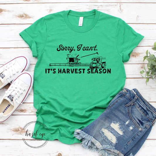 Sorry I can't, harvest season